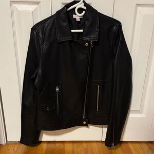 Topshop Black Faux Leather Jacket